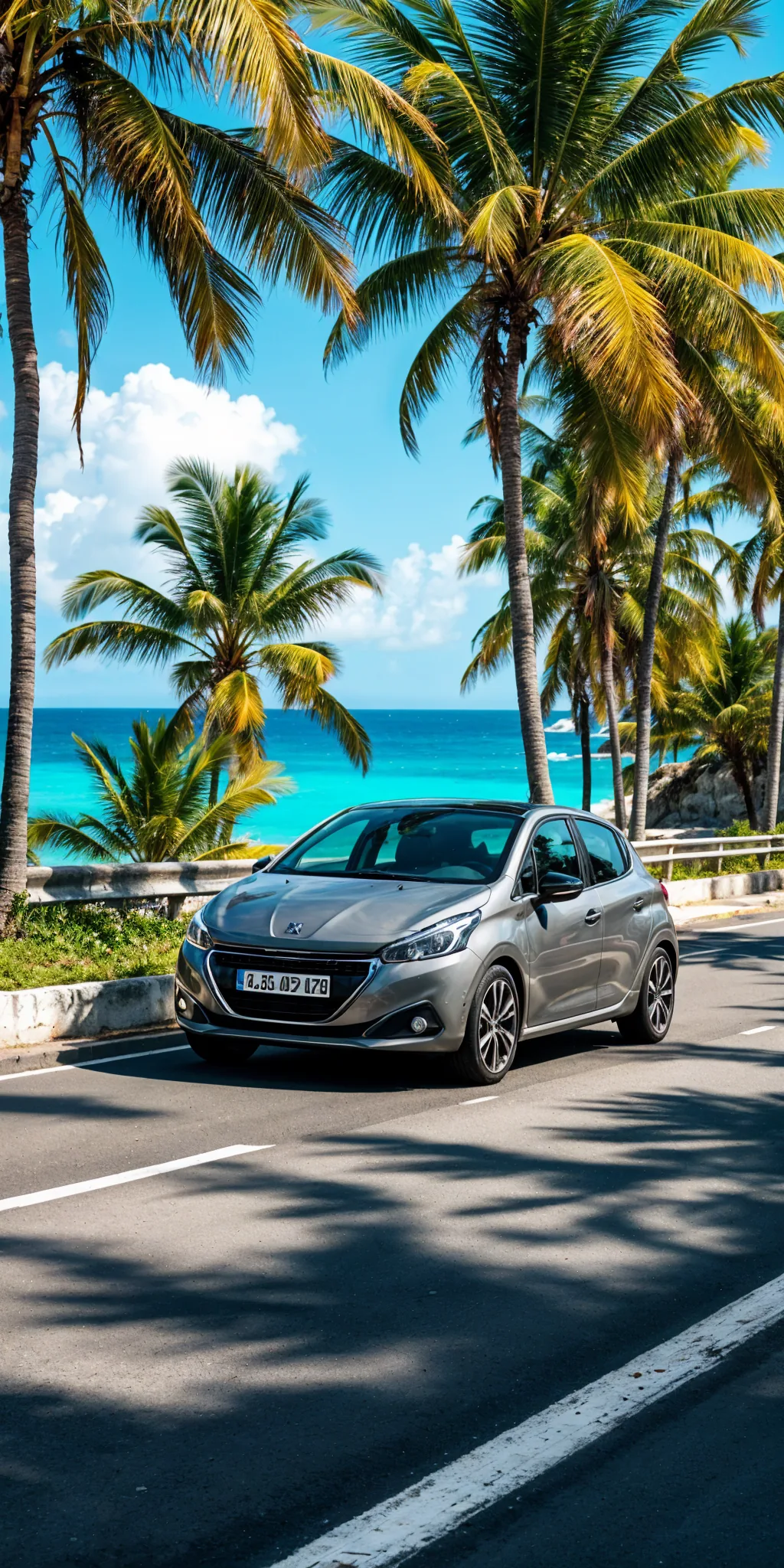 Citadine Peugeot 208 en Guadeloupe